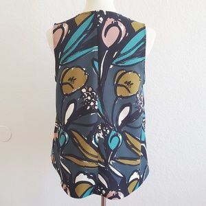 Topshop Tops - TOPSHOP Floral Abstract Peplum Sleeveless Top 8 Topshop Tops - TOPSHOP Floral Abstract Peplum Sleeveless Top 8